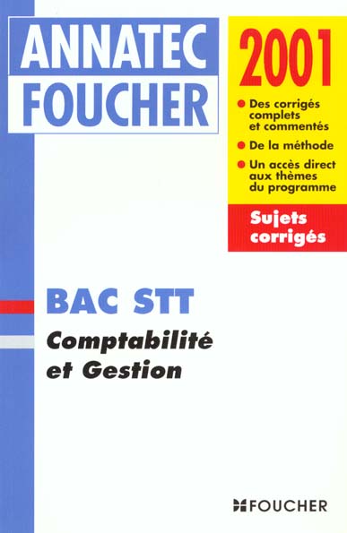 Comptabilite et gestion ; bac stt comptabilite gestion