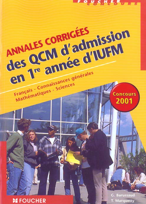 Annales corrigees qcm francais pour iufm