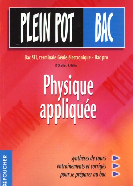 Physique appliquee terminale genie electronique