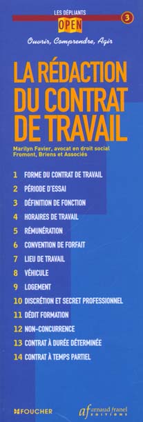 Le contrat de travail