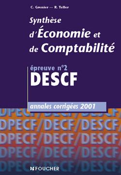 Annales 2001 descf ; economie comptabilite