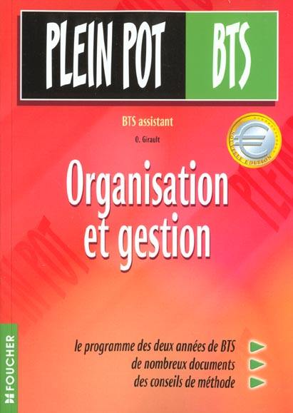 Organisation et gestion bts t.10