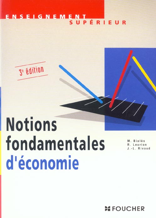 Notions fondamentales d'economie