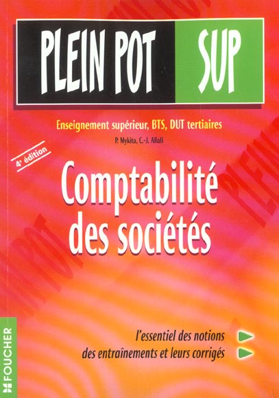 Pelin pot ; comptabilite des societes ; 4e edition