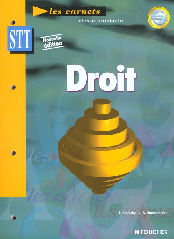 Droit terminale stt ; livre de l'eleve