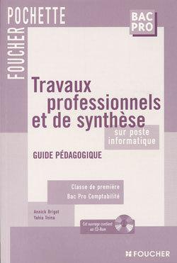 Travaux professionnels sur poste informatique ; 1e bac professionnel ; guide pedagogique et cd