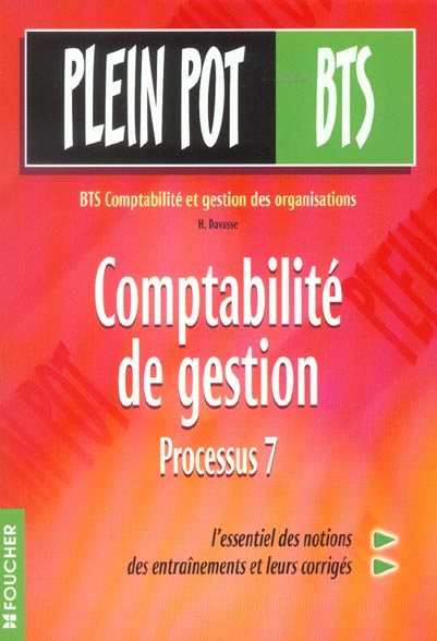 Plein pot ; comptabilite et gestion ; processus 7