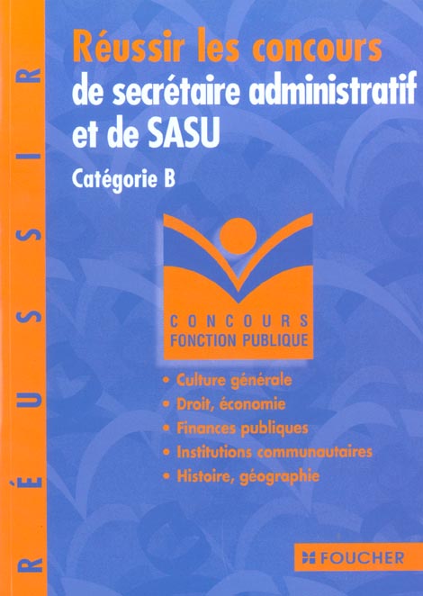 Reussir le concours de secretaire administrative et sasu