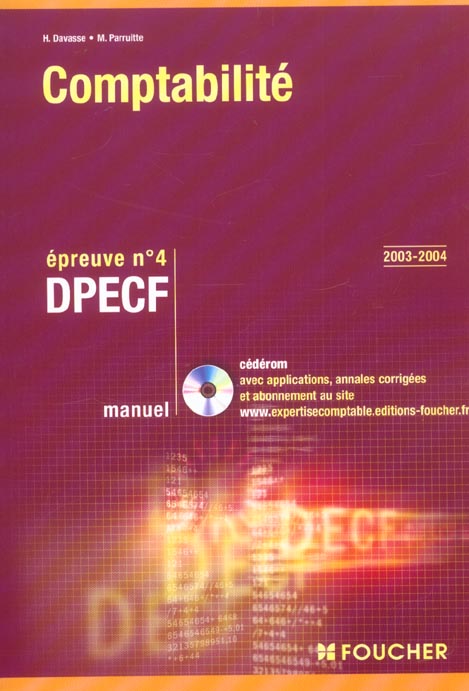 Comptabilite ; dpecf epreuve n.4 (édition 2003/2004)