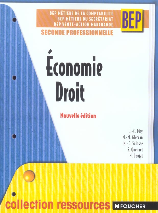 Economie-droit 1ere annee bep (2nde pro