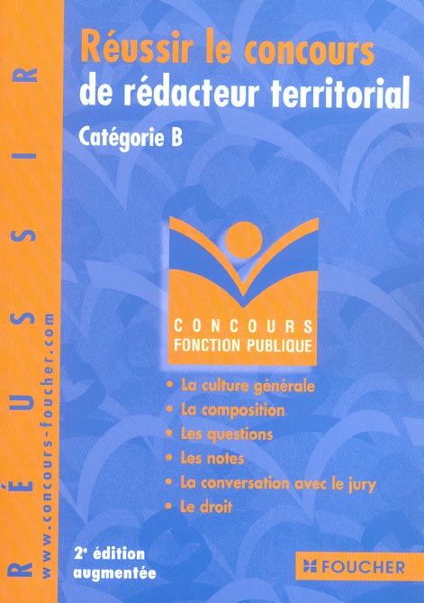 Reussir le concours de redacteur territorial ; categorie b