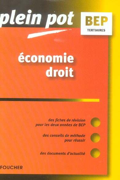 Economie-droit bep tertiaire