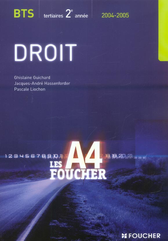 Droit bts 2eme annee tertiaire (édition 2004/2005)