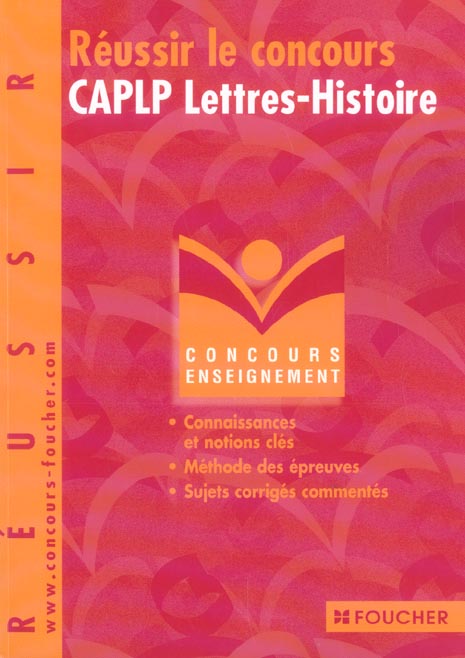 Reussir le concours caplp lettres histoire