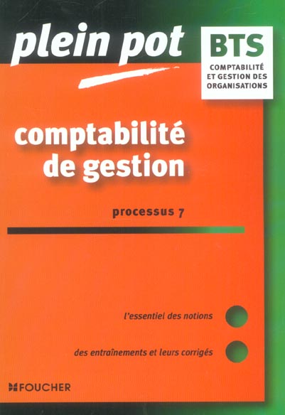 COMPTABILITE DE GESTION ; PROCESSUS 7