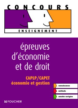 Epreuves economie droit : caplp-capet ; eco-gestion