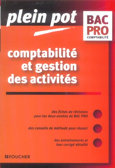 COMPTABILITE ET GESTION DES ACTIVITES