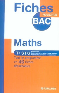 Mathématiques ; terminale stg, mercatique