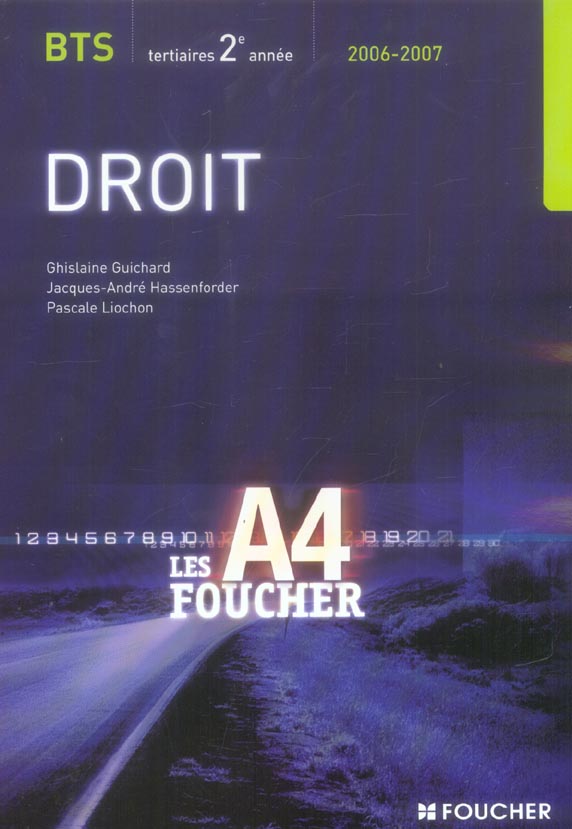Les a4 droit bts 2eme annee 2006-2007
