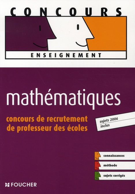 Mathématiques ; concours de recrutement de professeur des écoles