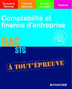 Comptabilité et finance d'entreprise ; bac stg