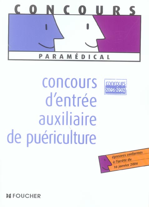 Concours d'entree auxiliaire de puericulture