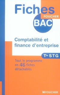 Comptabilité et finance d'entreprise ; terminale stg