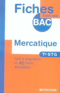 Mercatique ; terminale stg
