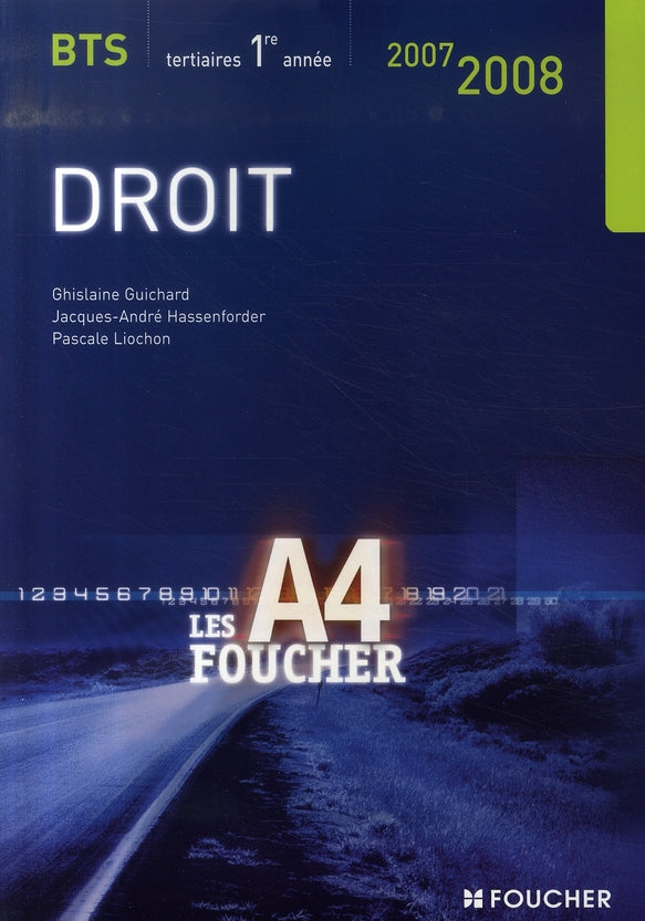 Droit ; bts 1ère année (édition 2007-2008)