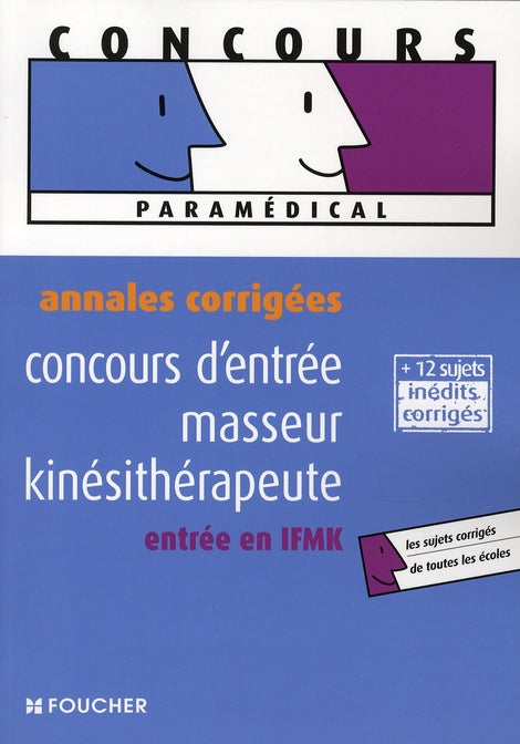 Annales corrigées ; masseur kinésithérapeute