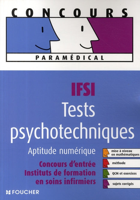 Concours paramédical IFSI ; tests psychotechniques, aptitude numérique