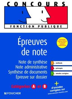 épreuve de note ; catégories A et B