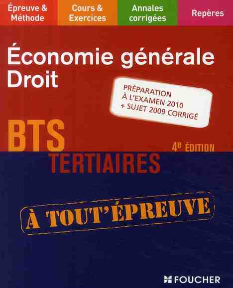 économie générale droit (4e édition)