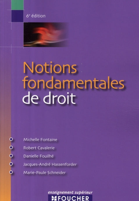 Notions fondamentales de droit (6e édition)