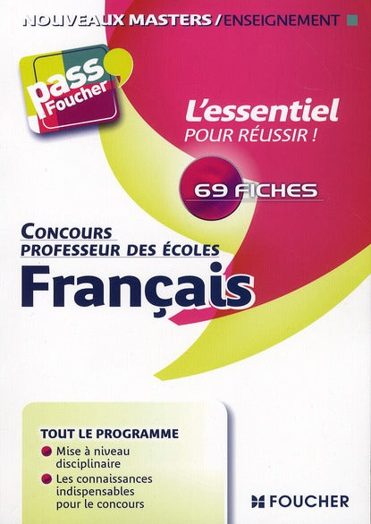 PASS'FOUCHER Tome 82 : français ; concours professeur des écoles