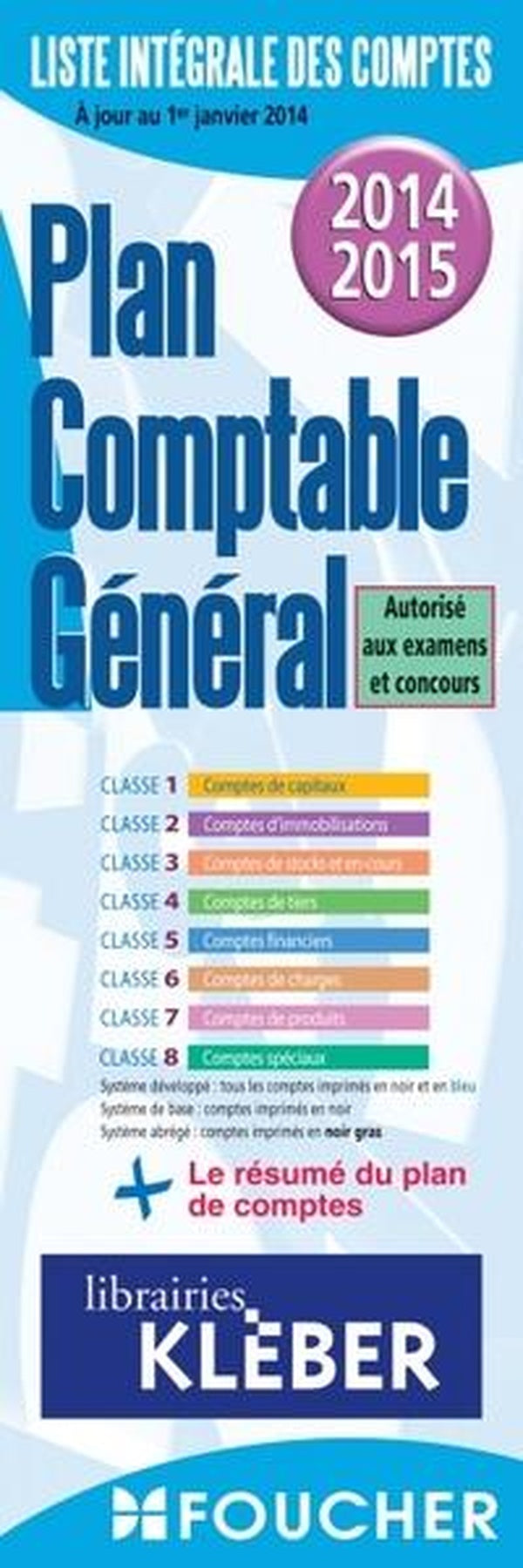 Liste integrale des comptes lib kleber