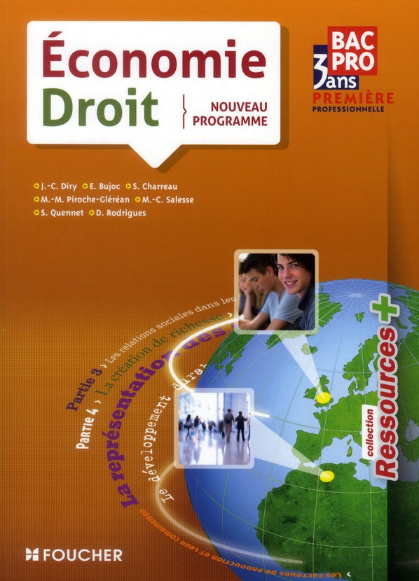 économie-droit ; 1ère professionelle bac pro 3 ans (édition 2011)