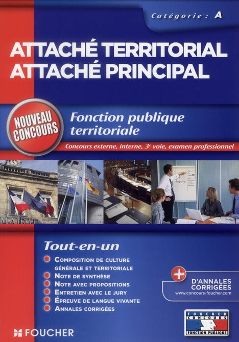 Attaché territorial, attaché principal ; catégorie A ; nouveau concours