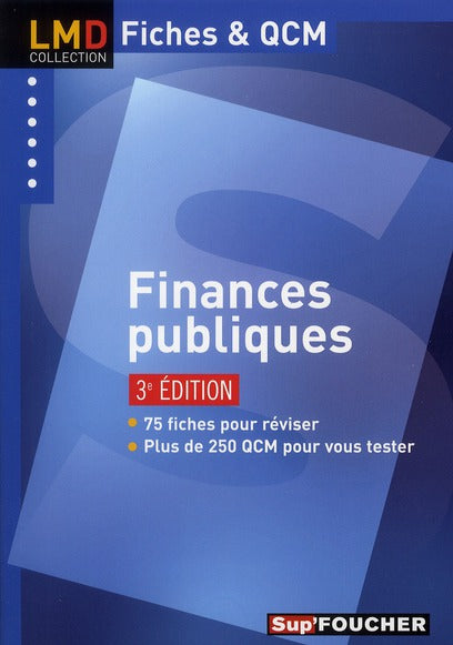 Finances publiques ; fiches, QCM (3e édition)