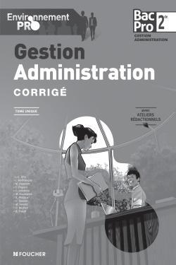Environnement pro gestion-admnistration sde bac pro corrige