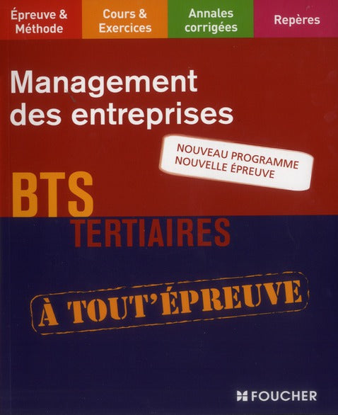 Management des entreprises ; BTS tertiaires
