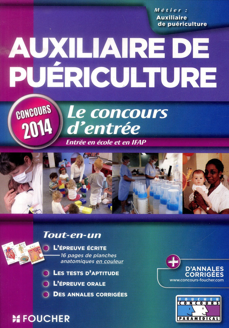 Auxiliaire de puériculture ; le concours d'entrée ; concours 2014