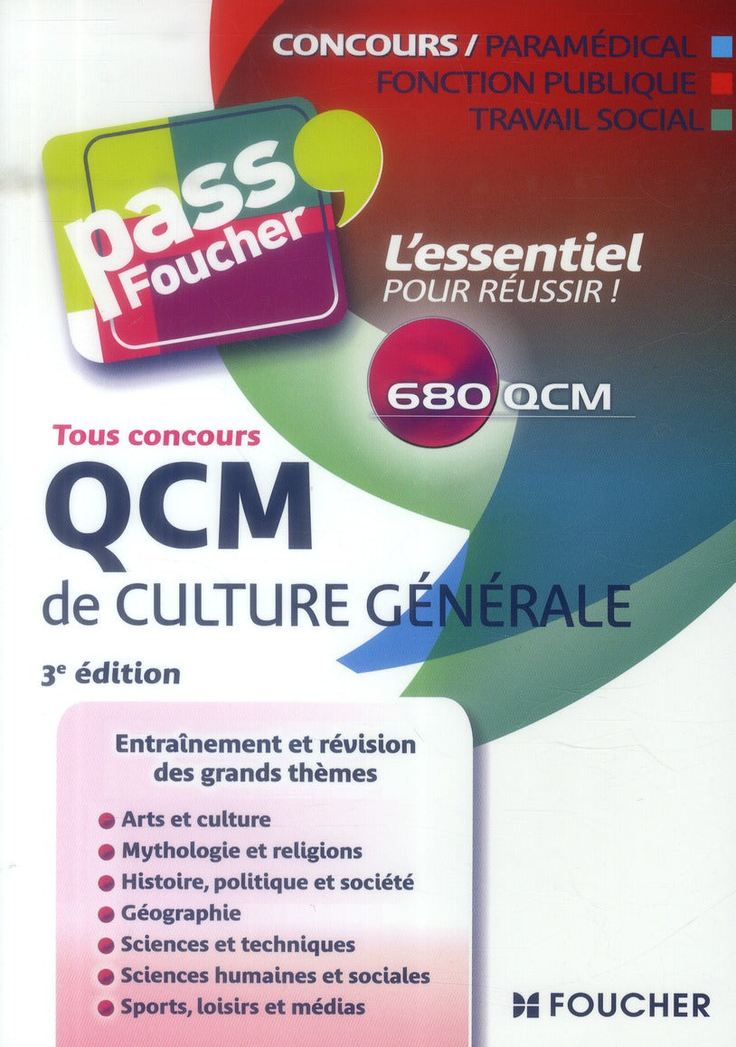 PASS'FOUCHER : QCM de culture générale ; tous concours (3e édition)