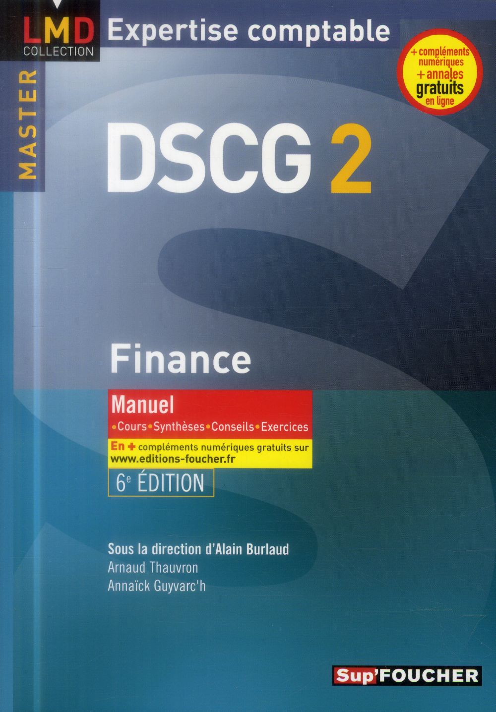 Dscg 2 ; finance ; manuel ; 6e édition