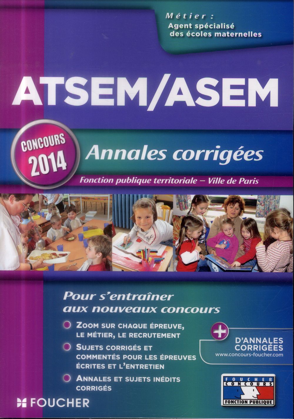 Atsem/asem - annales corriges - concours 2014