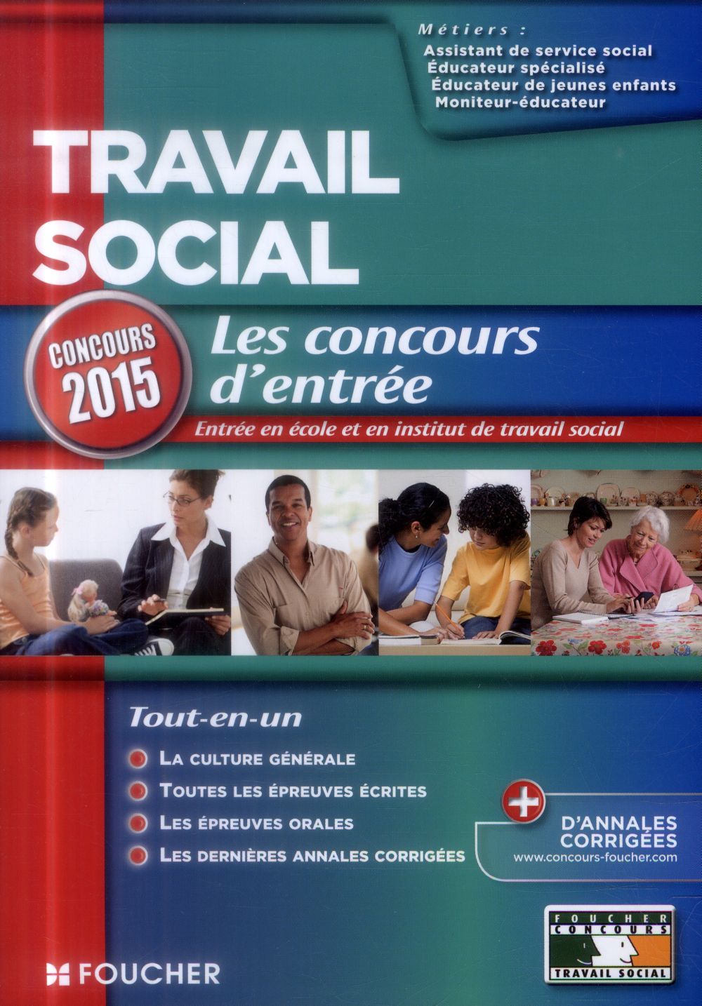 Travail social ; concours d'entrée ; 2015