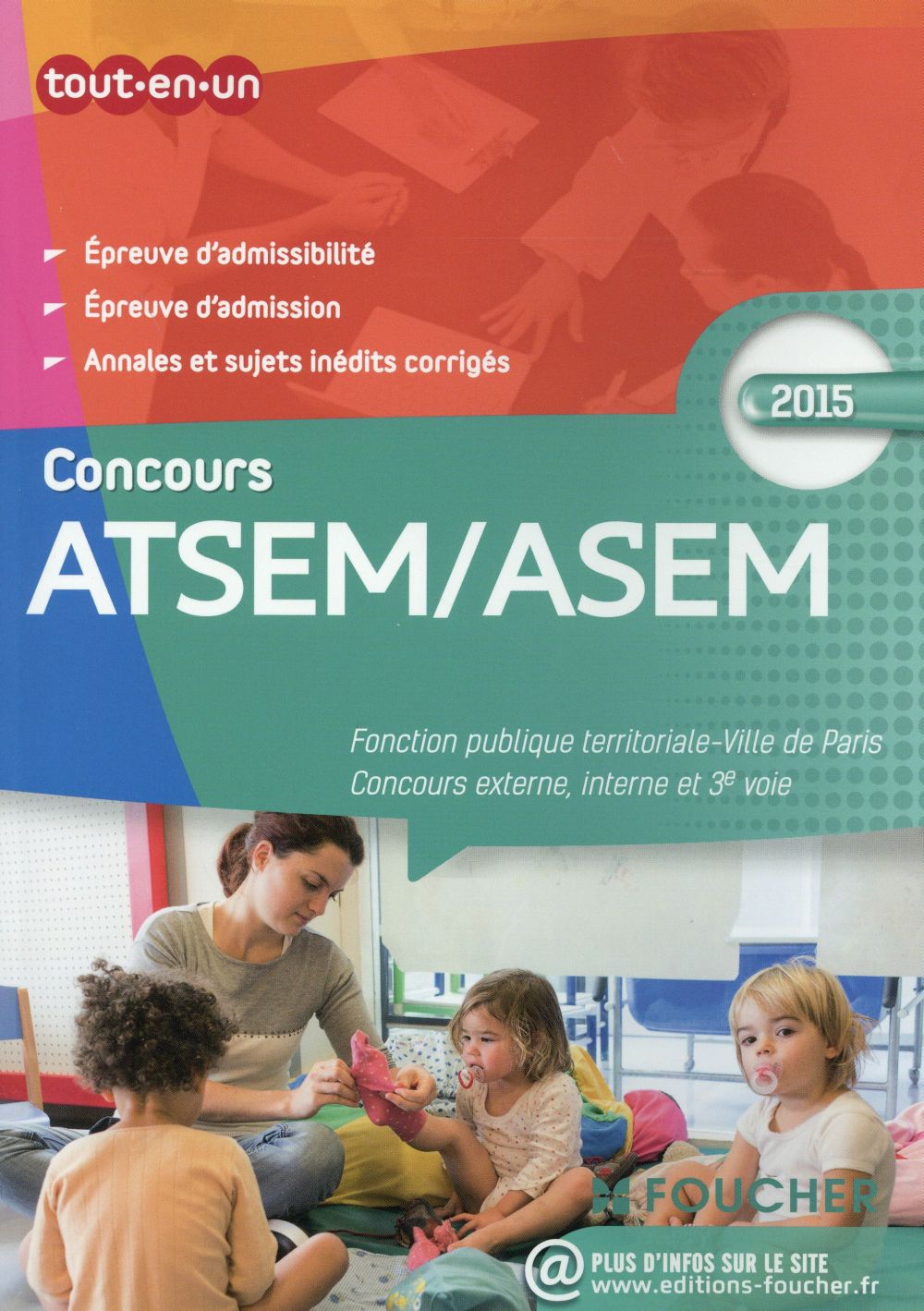 Atsem - asem ; les concours externe, interne et 3e voie ; concours 2015