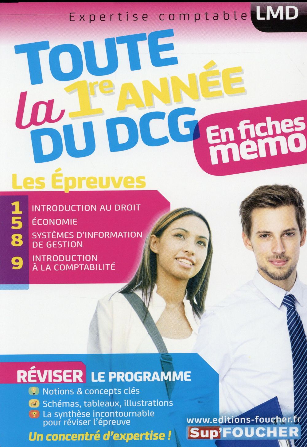 DCG ; toute la 1ère année du DCG 1, 5, 8, 9 en fiches