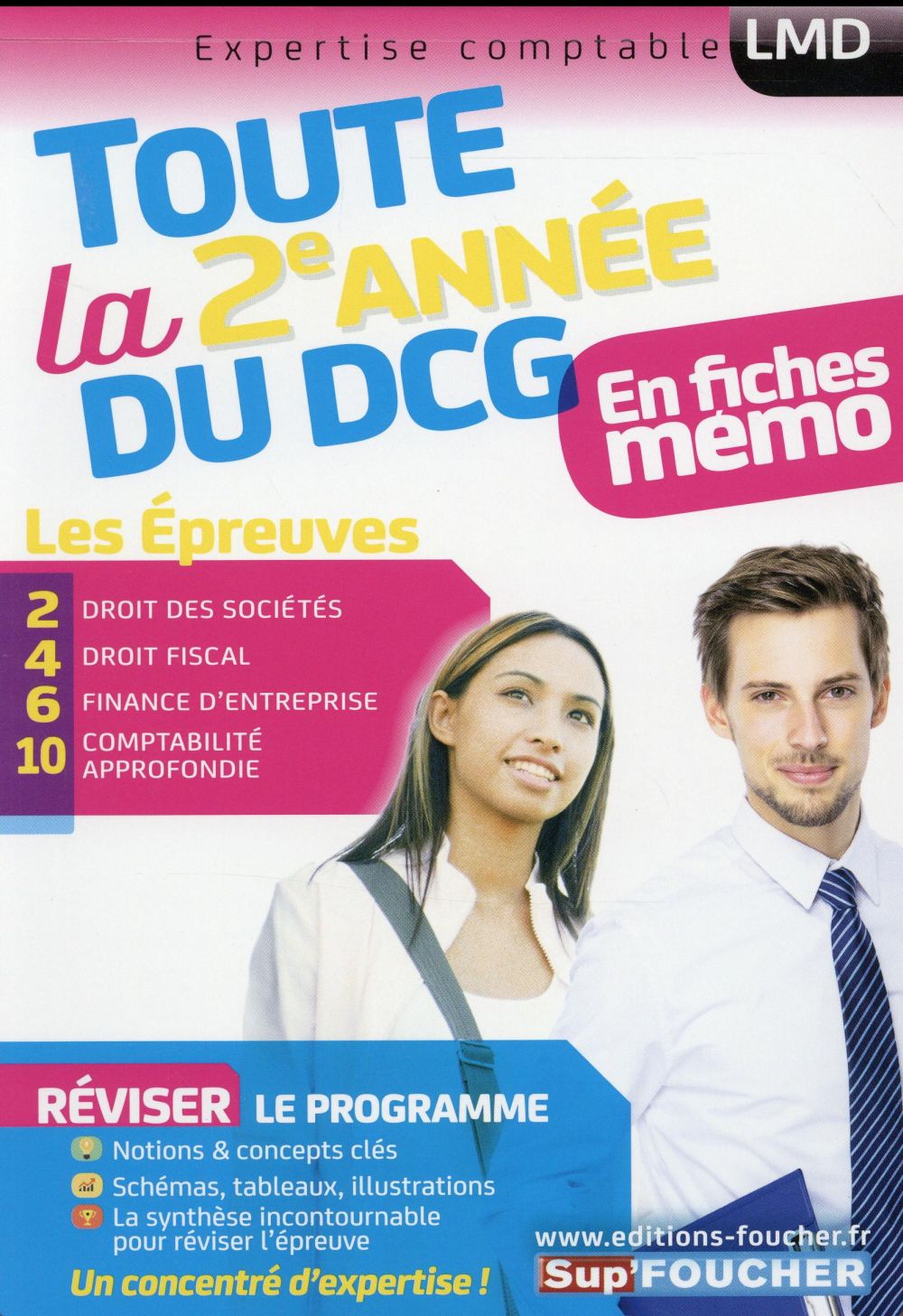 DCG ; toute la 2ème année du DCG 2, 4, 6, 10 en fiches