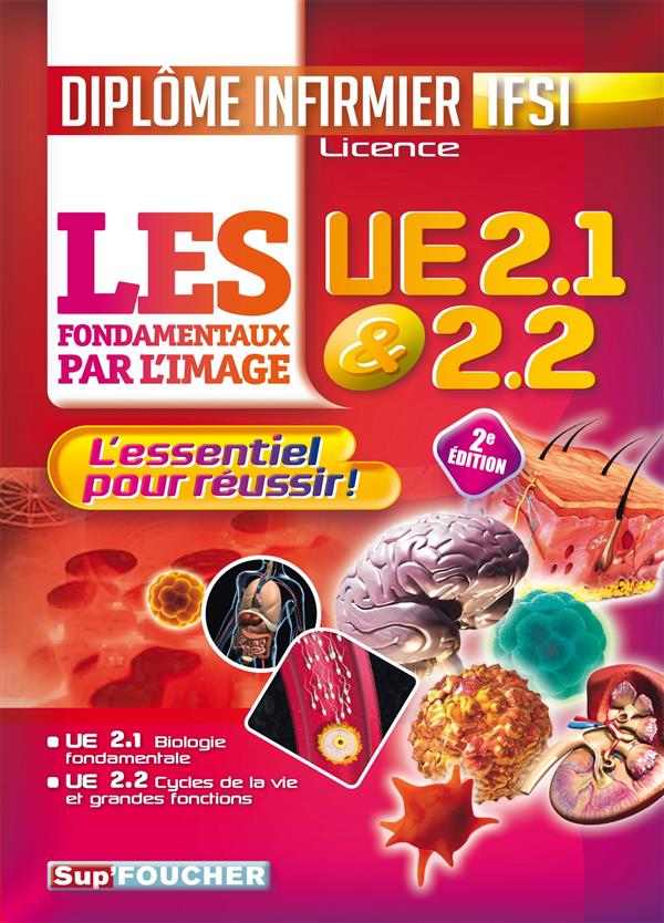 Les fondamentaux par l'image ; l'UE 2.1 et 2.2 ; diplôme d'Etat infirmier IFSI